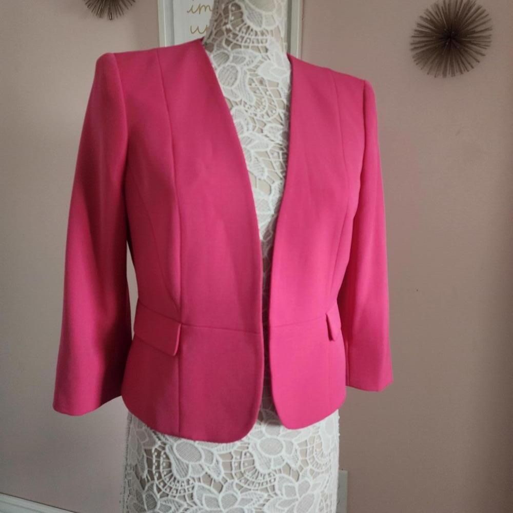 LKNW Pink Kasper open Blazer Jacket 6 Petite adorable DDD14